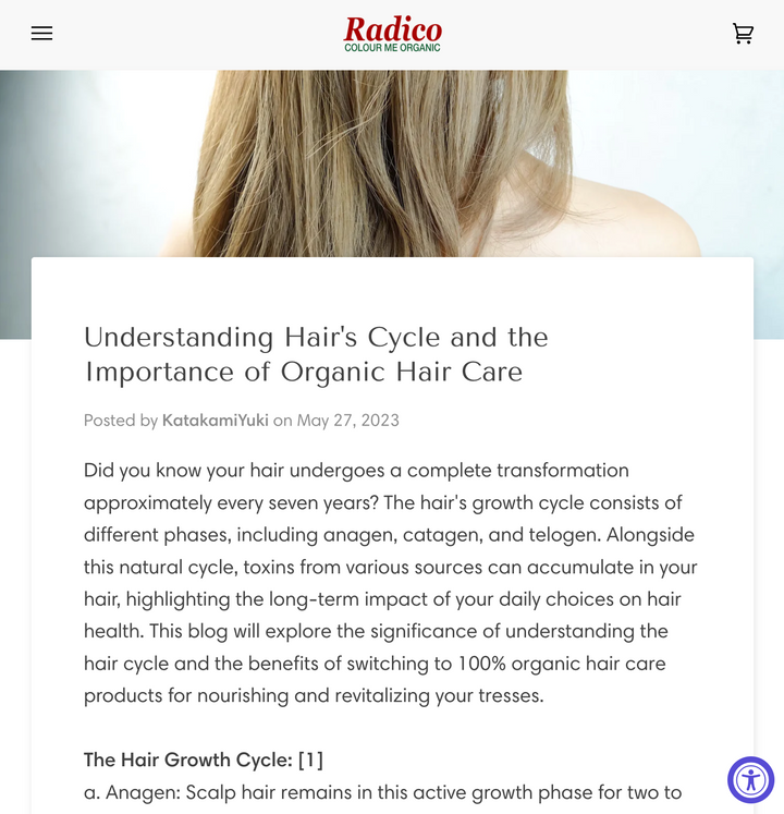 Understanding Hair's Cycle and the Importance of Organic Hair Care