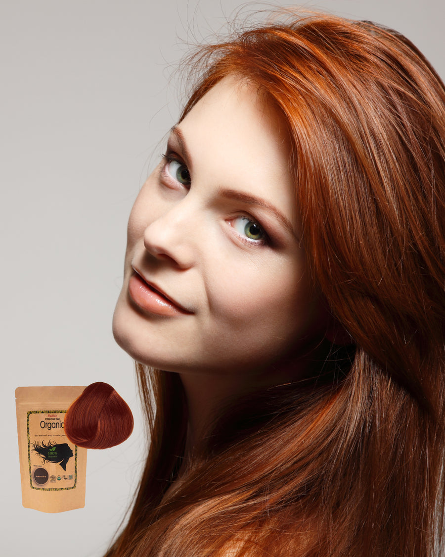Auburn red hair image