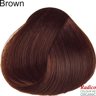 Brown Organic Hair Color. Hair Sample.