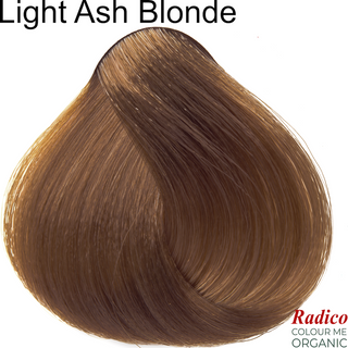 Light Ash Blonde Organic Hair Color. Hair Sample.