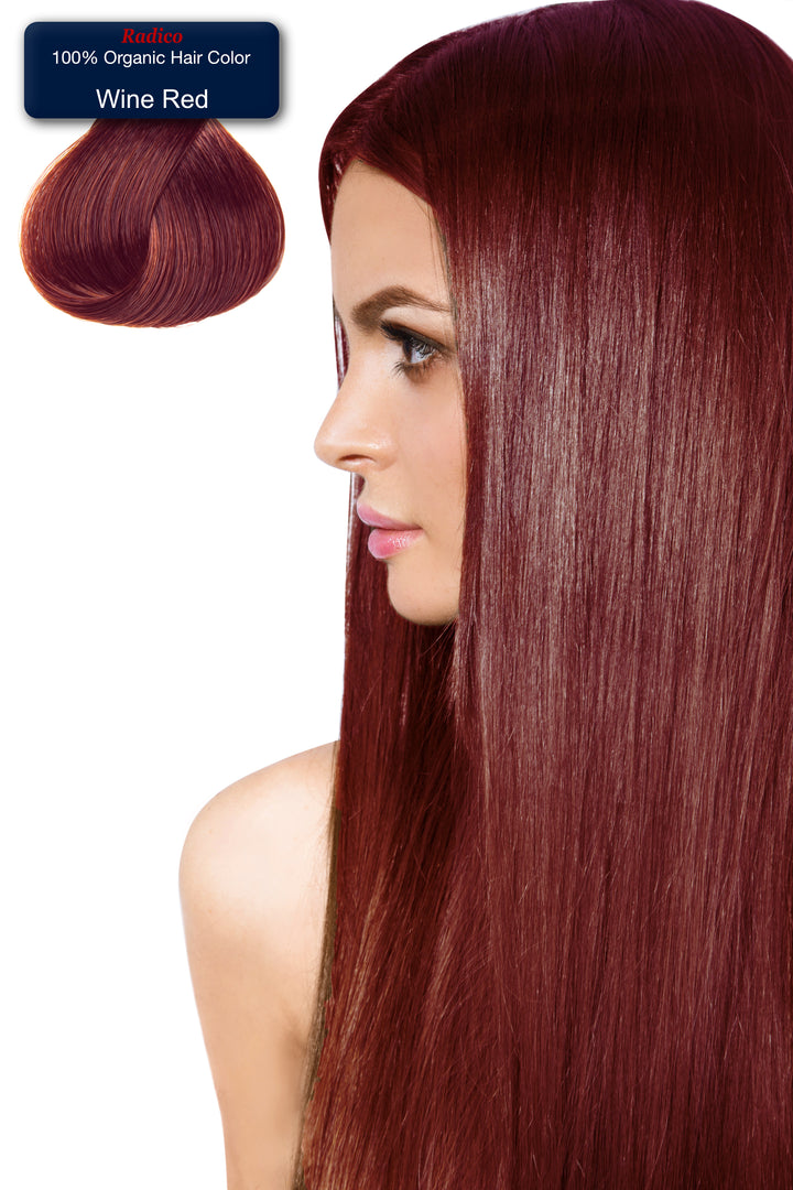 Wine Red Hair Color Image