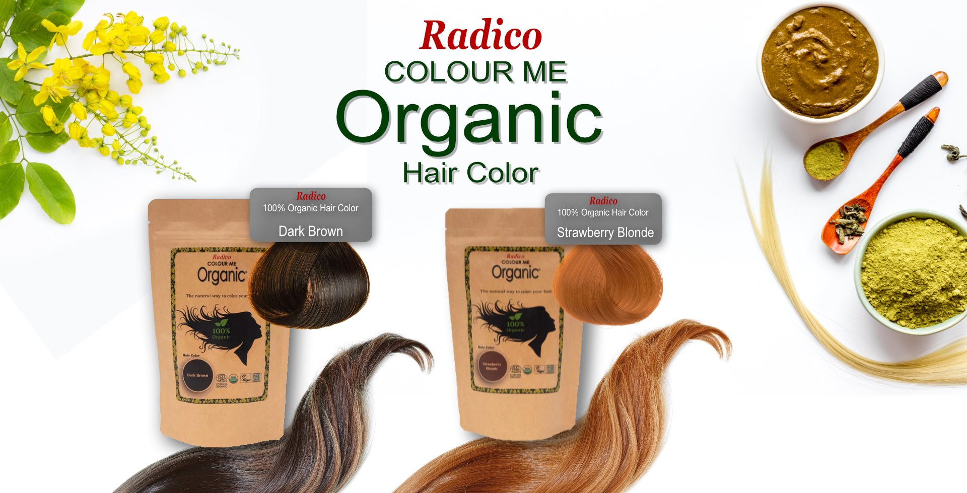 Organic Hair Color for Healthier, Shinier Hair
– Radico USA
