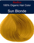 Sun Blonde Hair Color Sample