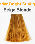 Beige blonde under sunlight