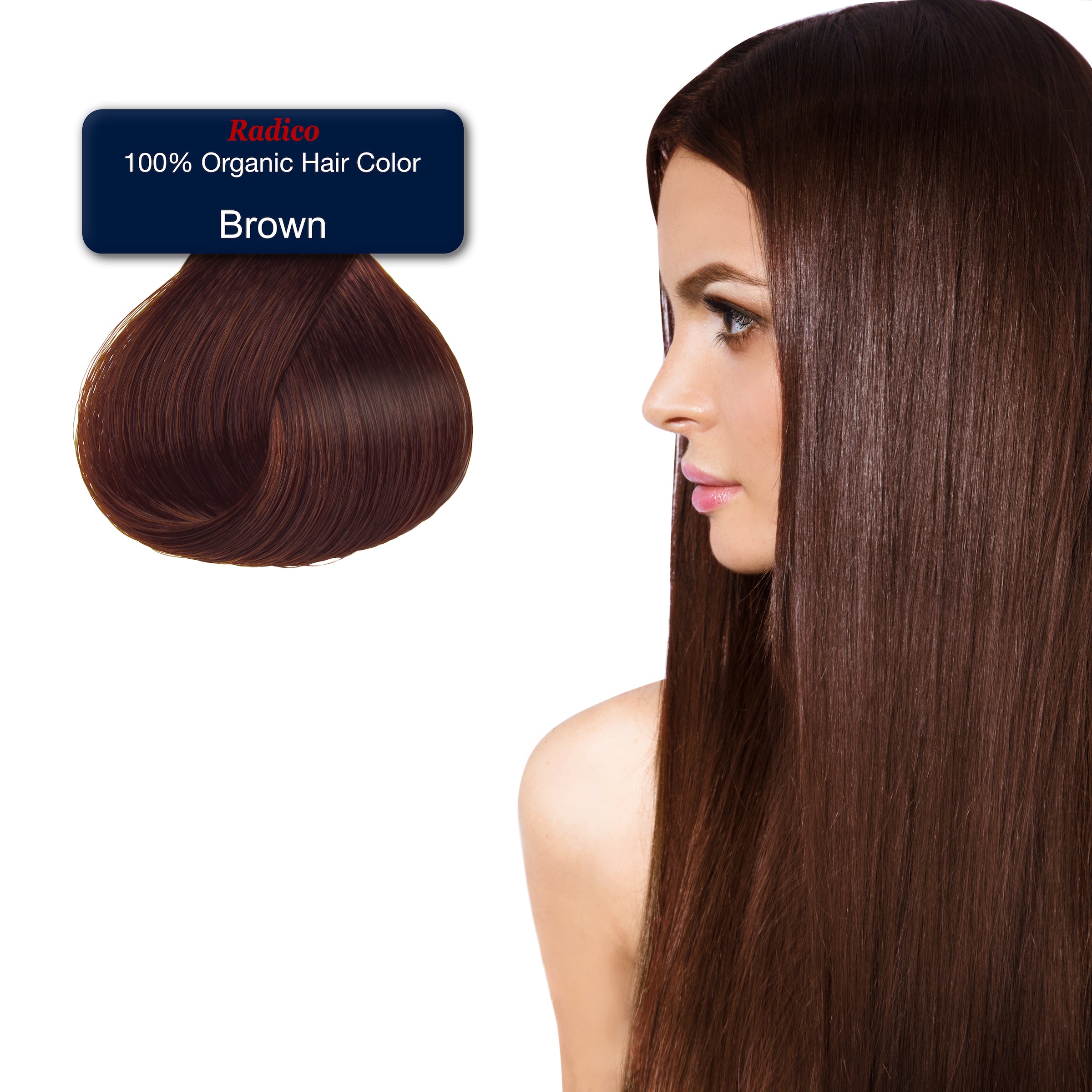 Brown - Non-Toxic & 100% Organic Hair Dye