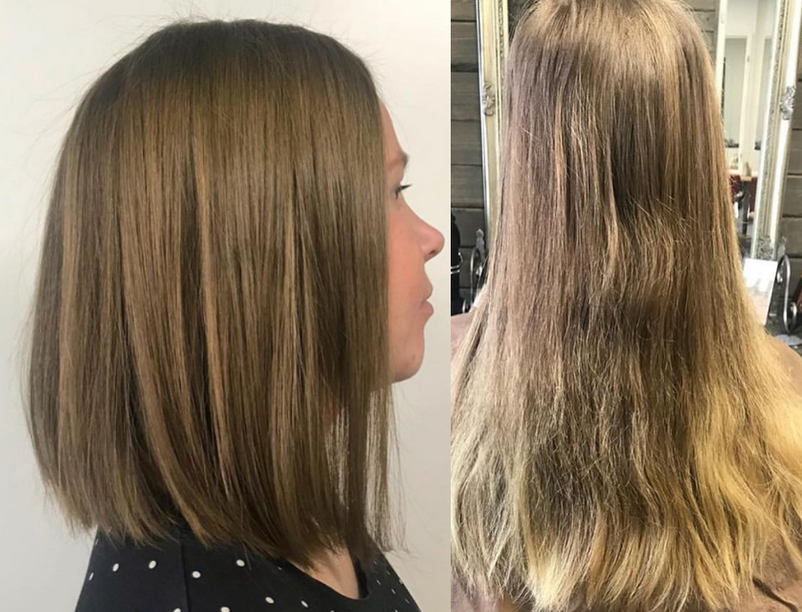 ash blonde before after