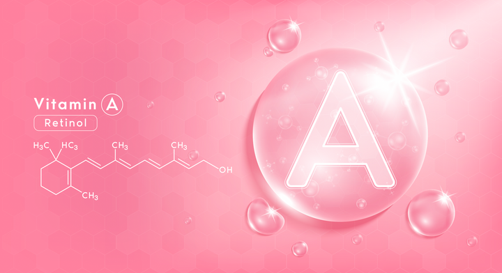 Chemical formula image of vitamin A.
