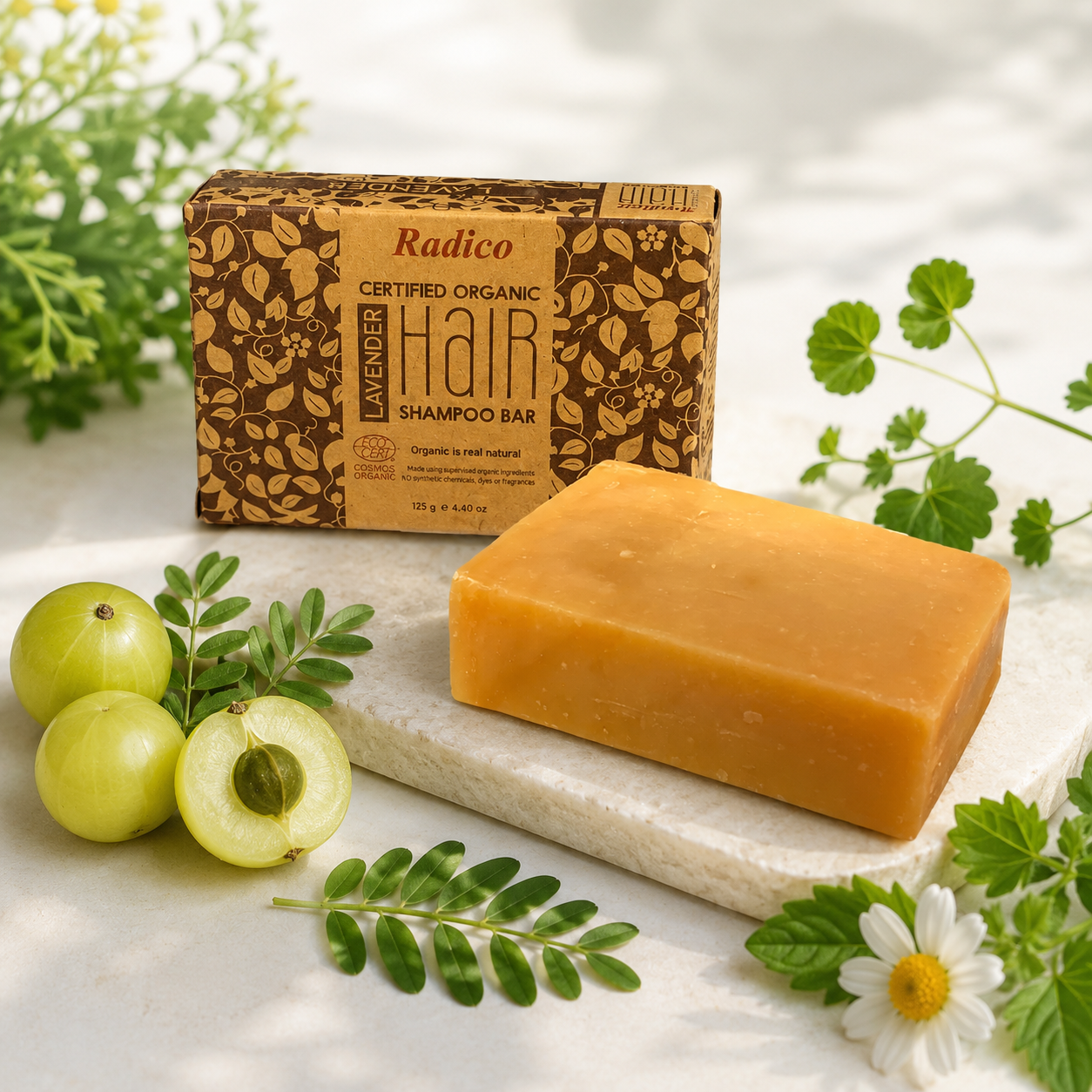 3 herbs and shampoo bar