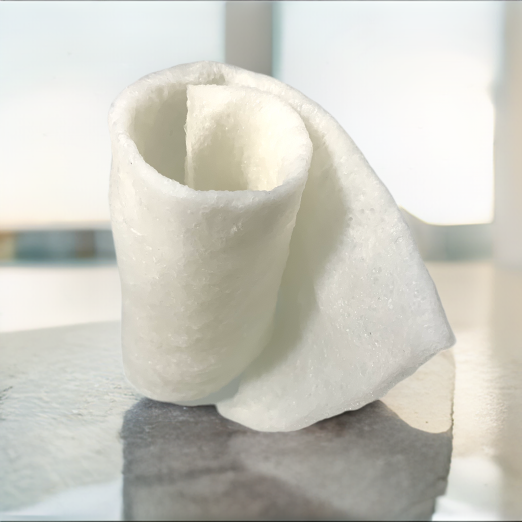 washcloth on bath tile