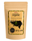 A stand-up kraft paper pouch of Radico Colour Me Organic hair color, shade Chamaure Blonde, on a plain white background.