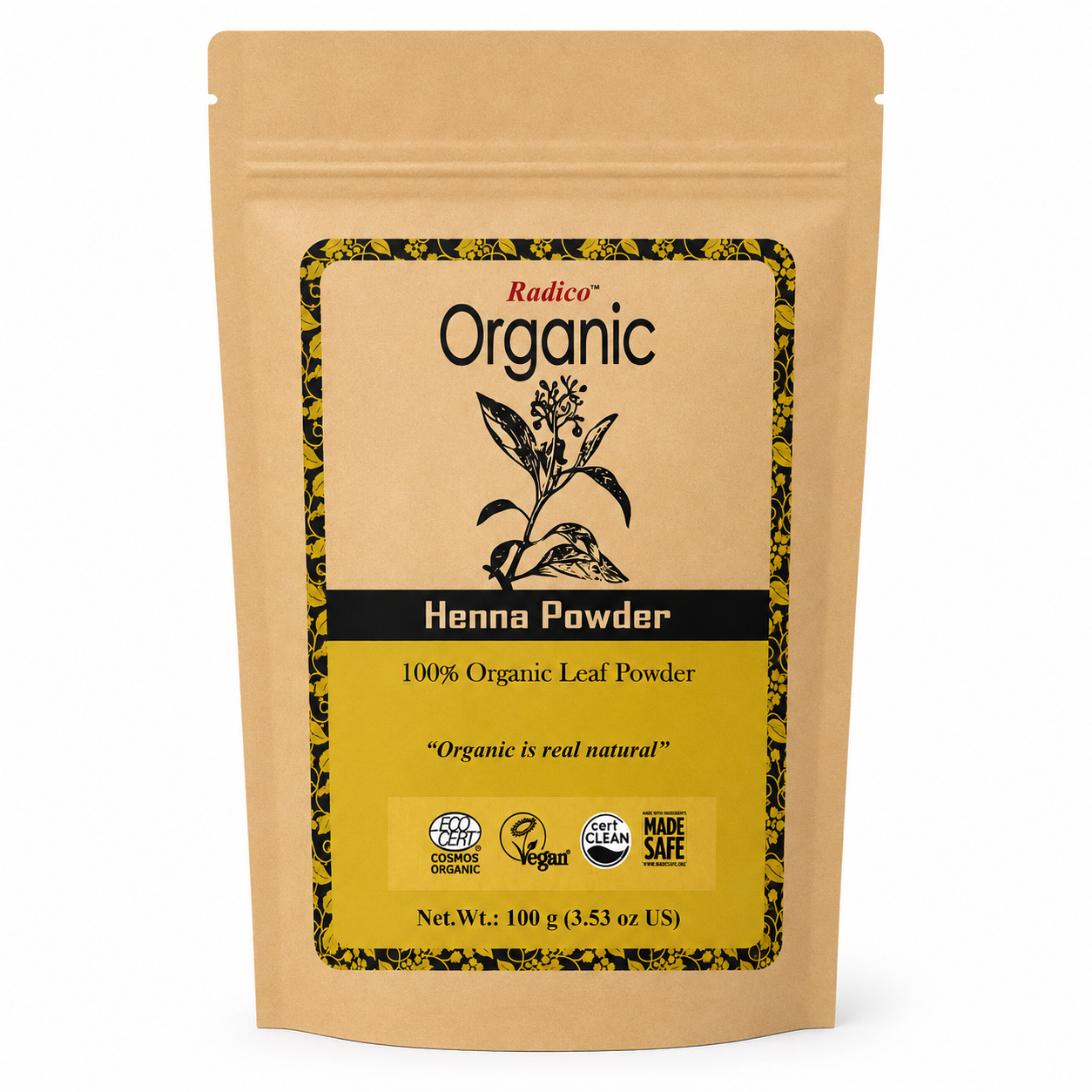 package of henna leaf