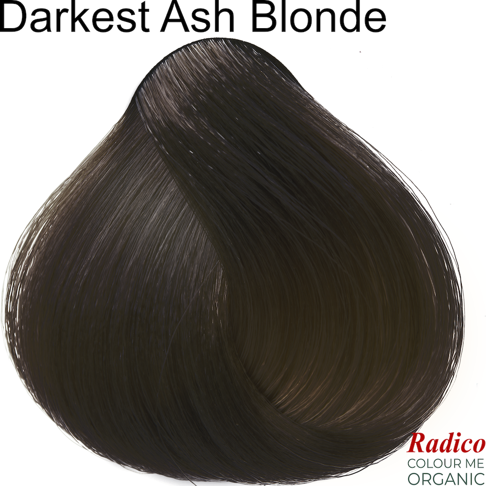 Darkest Ash Blonde Organic Hair Color. Hair Sample.