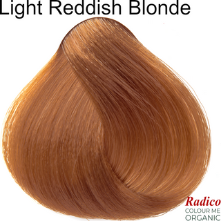 Light Reddish Blonde Organic Hair Color. Hair Sample.