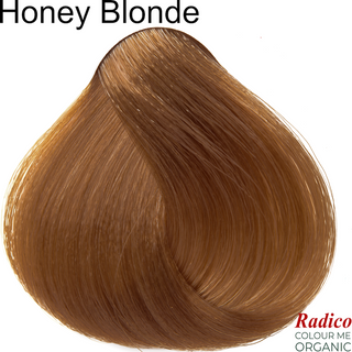 Honey Blonde Organic Hair Color. Hair Sample.