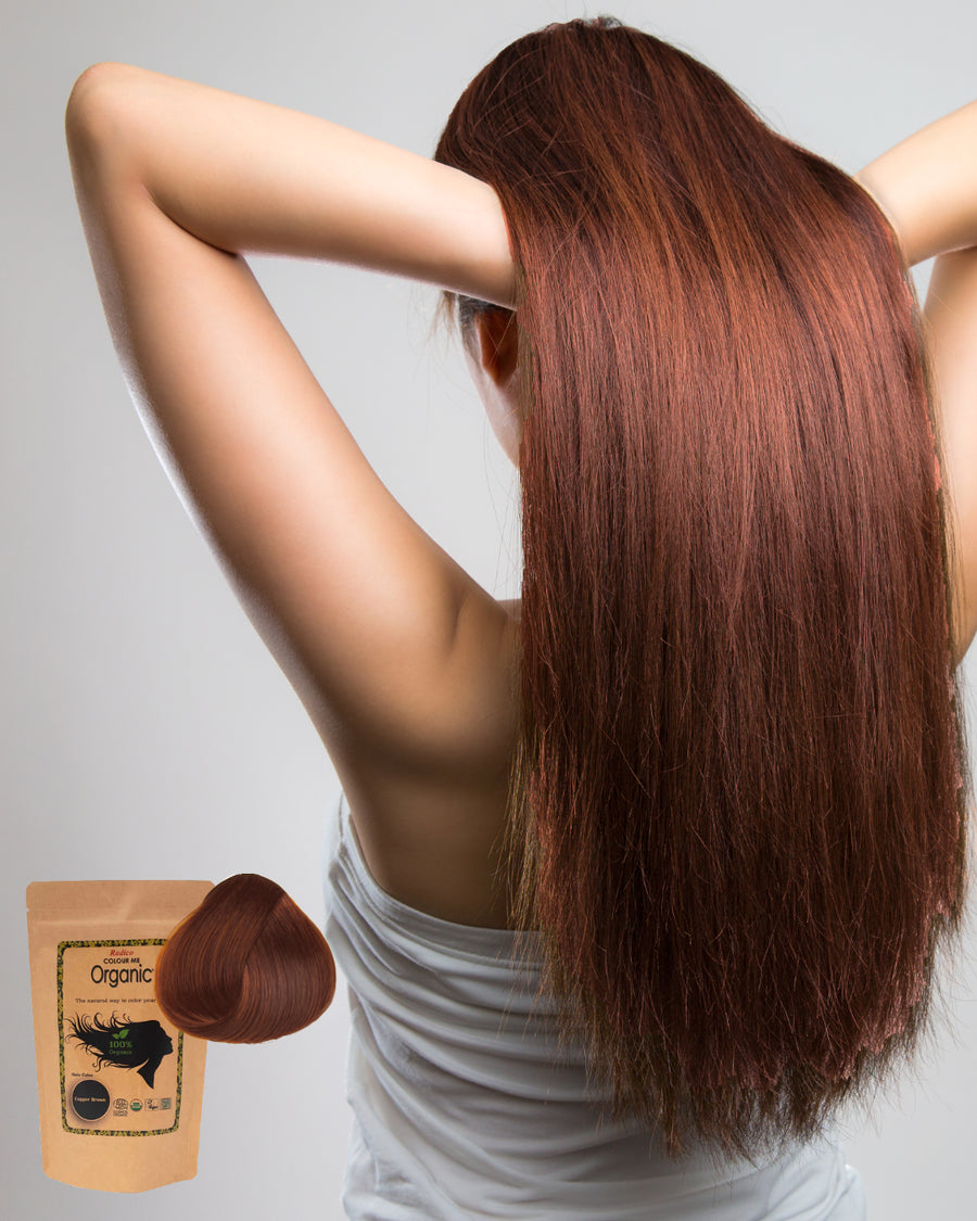 Copper brown hair color image
