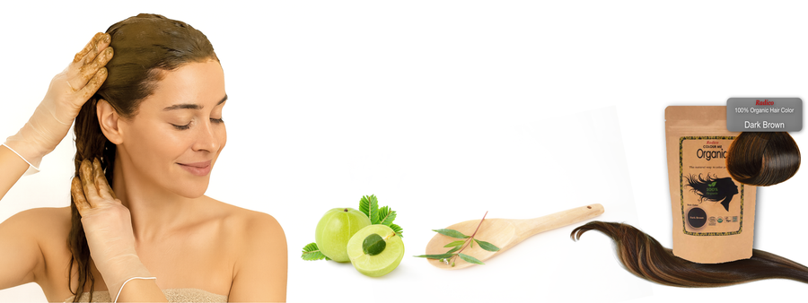 organic hair dyeing image