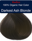 Darkest ash blonde hair color sample