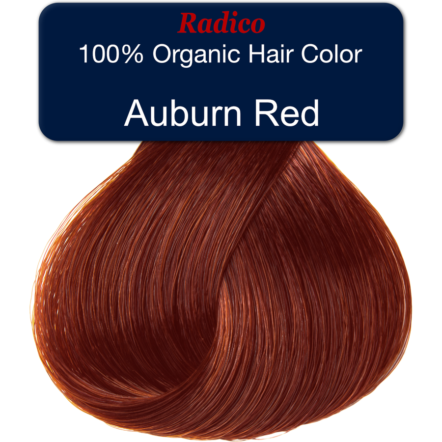 Auburn Red Hair Color Sample