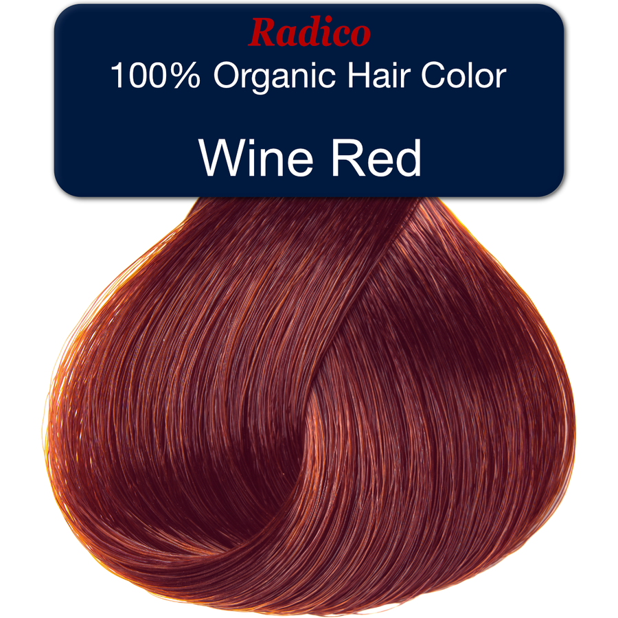 Wine red hair sample