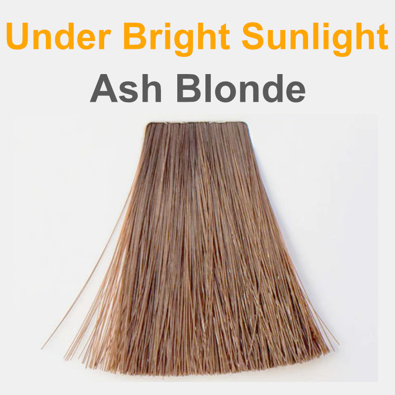 ash blonde under sunlight