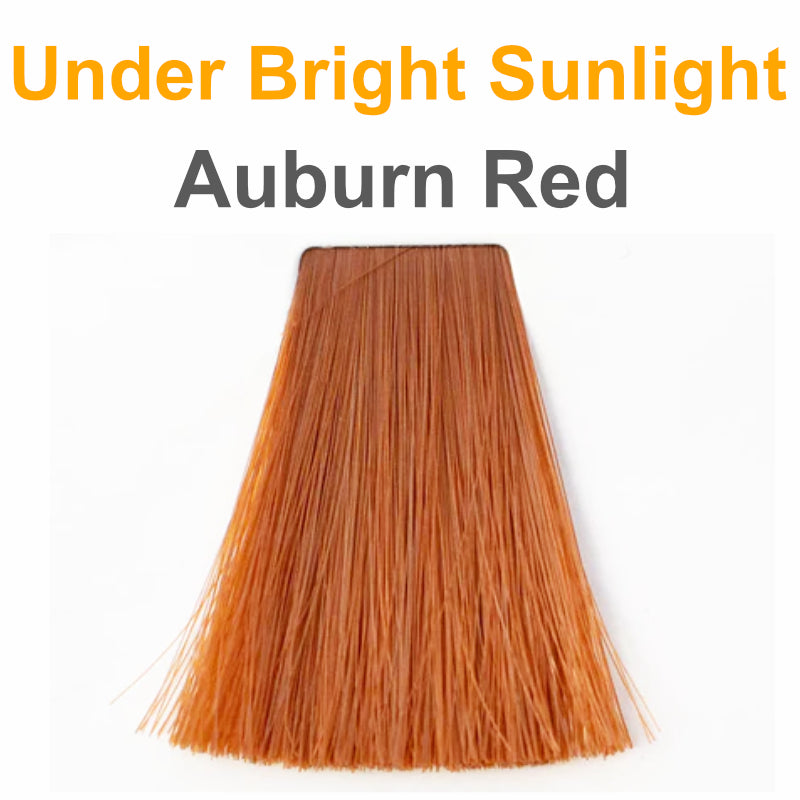 Auburn red under sunlight
