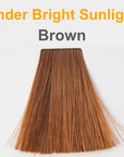 brown hair color under sunlight