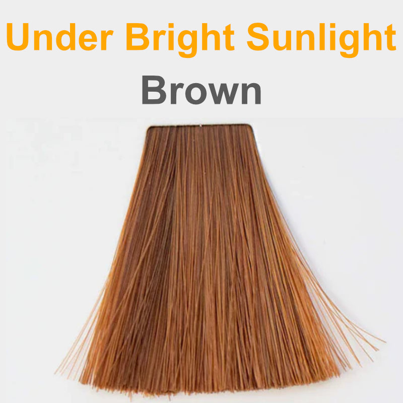 brown hair color under sunlight