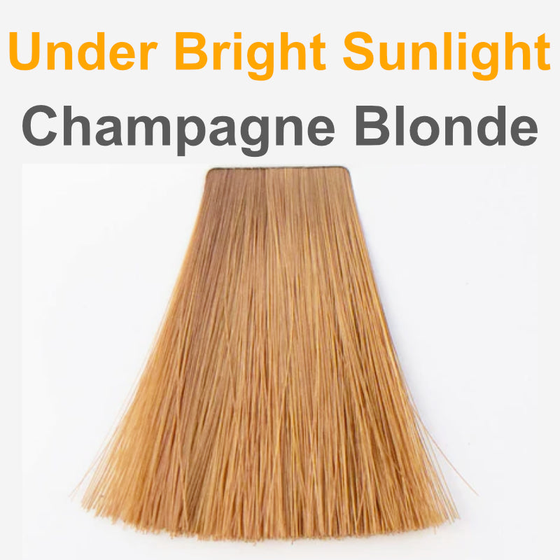 champagne blonde under sunlight