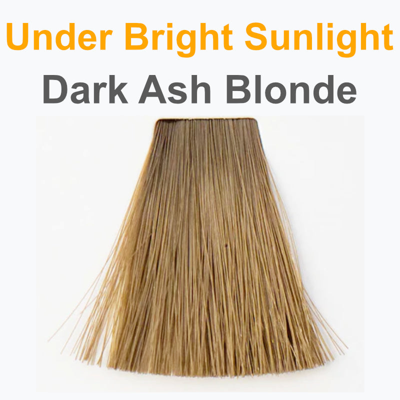 Dark ash blonde under sunlight