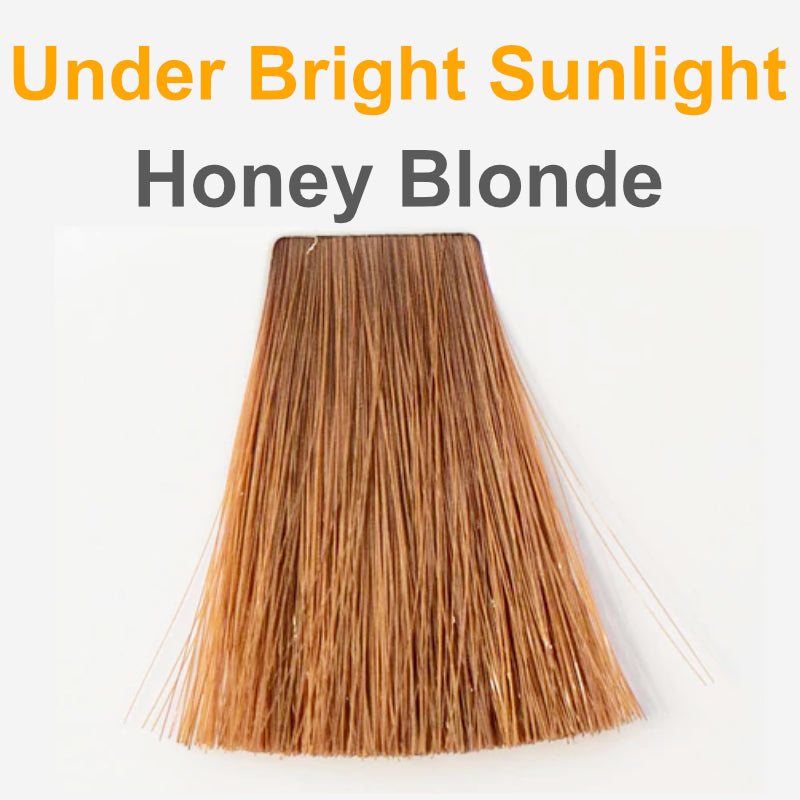 Honey blonde under sunlight