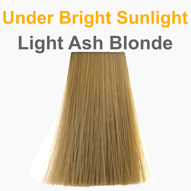 Light ash blonde under bright sun light