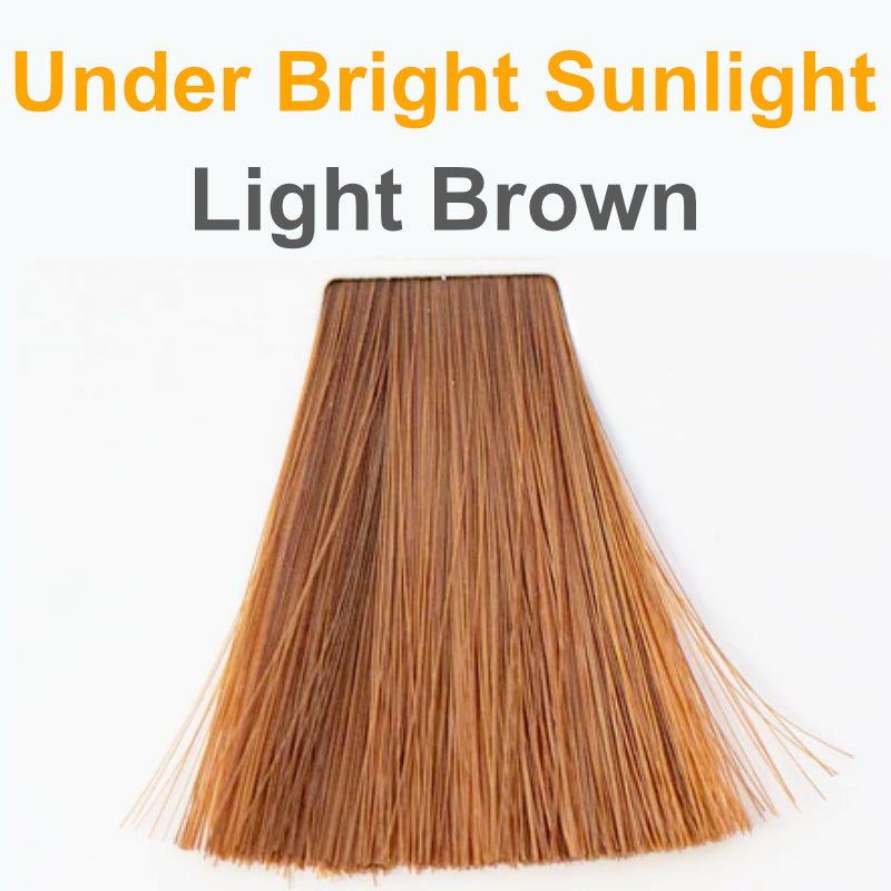 light brown hair color under sunlight