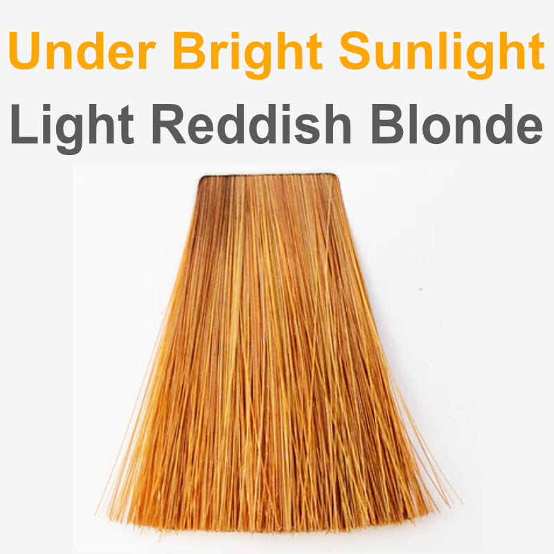 Light reddish blonde under sunlight