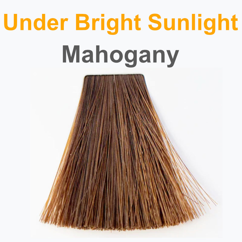 Mahogany color under sunlight