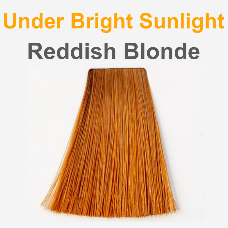 Reddish blonde under sunlight